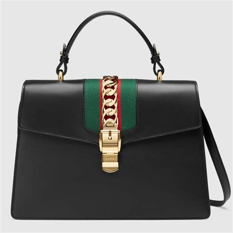 gucci sylvie medium top handle bag